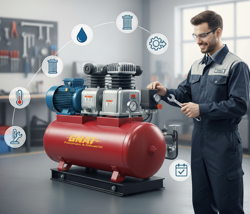 7 Easy Tips to Maintain Your Lubricated Air Compressor for Long Life