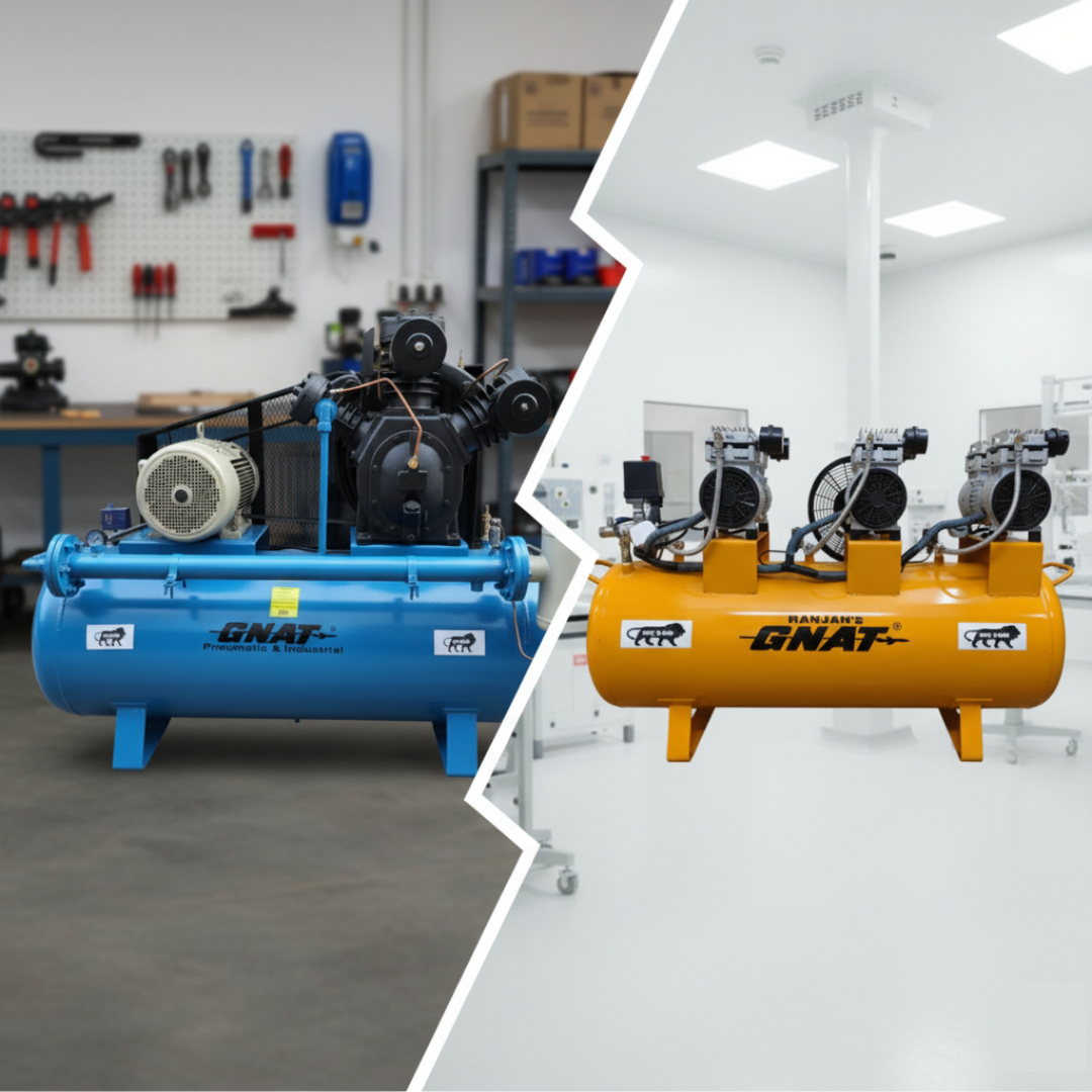 Difference Between Lubricated and Oil-Free Air Compressors