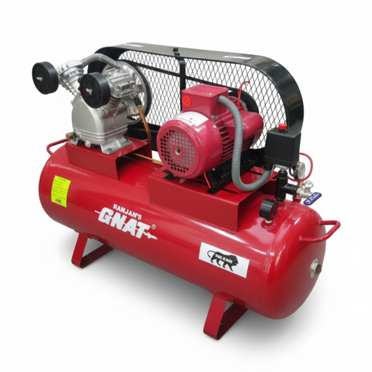 1 HP Belt Driven Lubricated Air Compressor