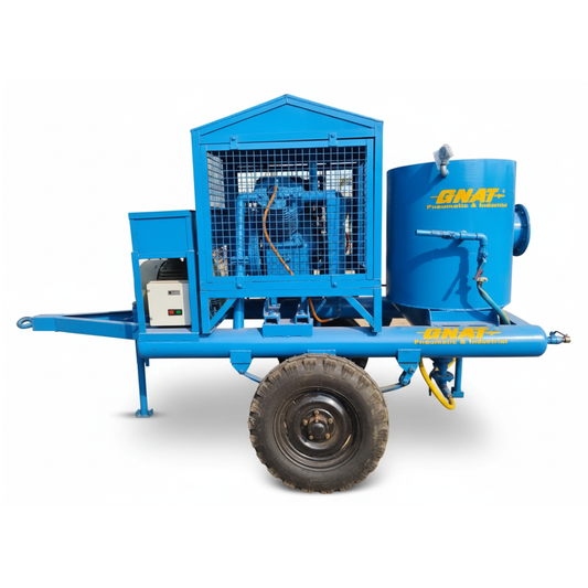 30 HP Tractor Mounted Compressor with Hopper