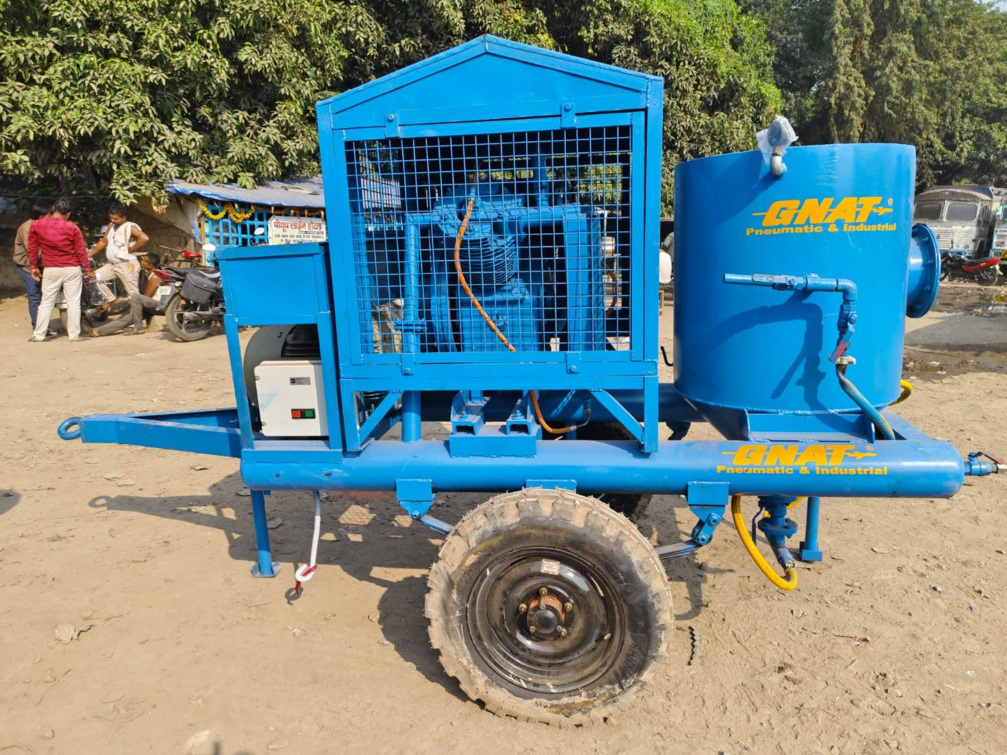 30 HP Tractor Mounted Compressor with Hopper